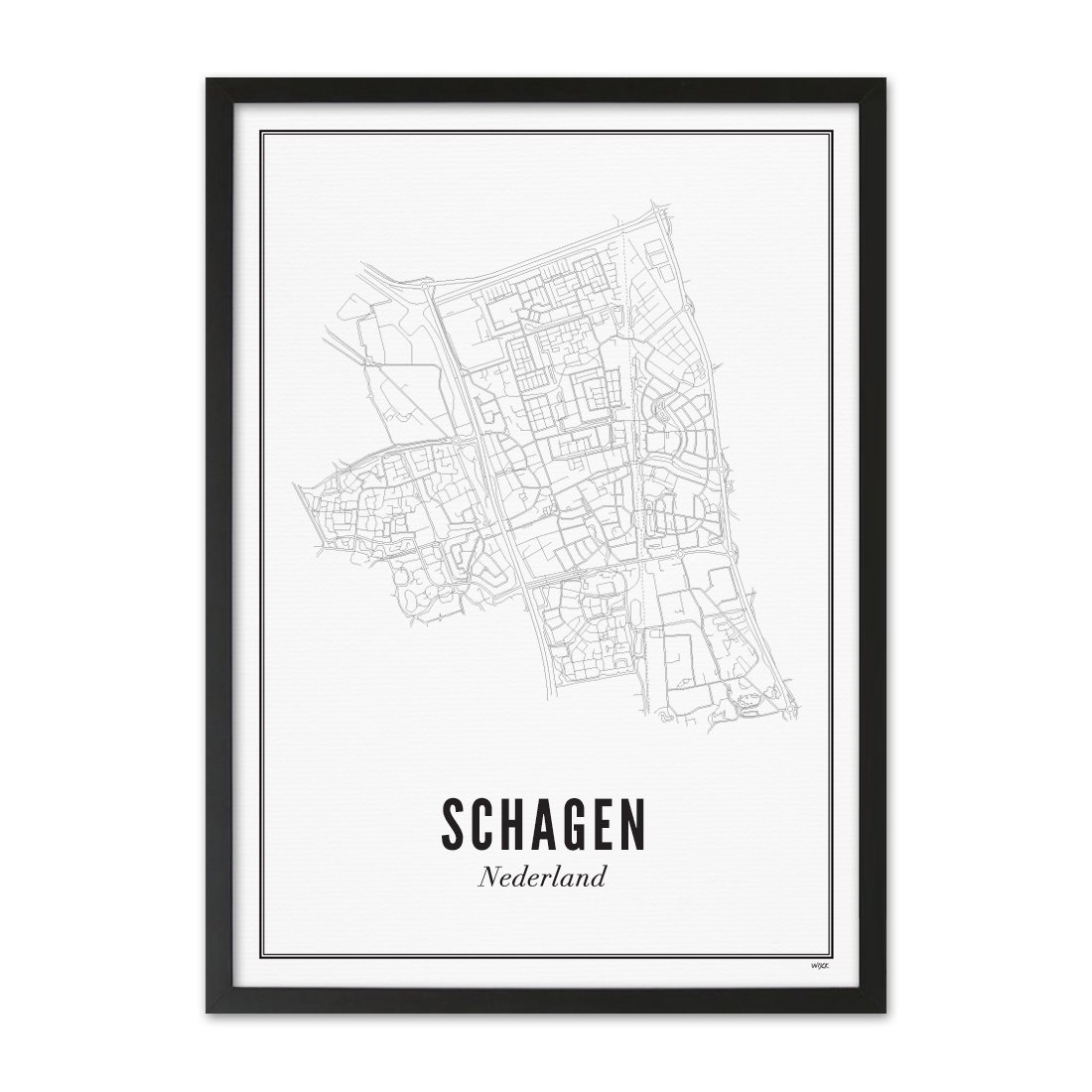 Poster von Schagen - Stadt | WIJCK.